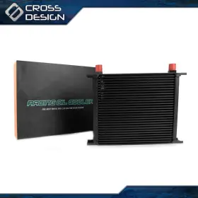 Big20260318-74 Crossdesign Fit For Universal 30 Row An10 Aluminum Engine Transmission Oil Cooler Black Usa
