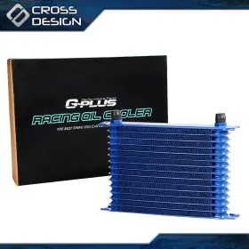 Ht-02egk0003abl Crossdesign 15 Row An10 Engine Fit For Universal Transmission Aluminum Oil Cooler Blue Ht-02egk0003abl Crossdesign 15 Row An10 Engine Fit For Universal Transmission Aluminum Oil Cooler Blue