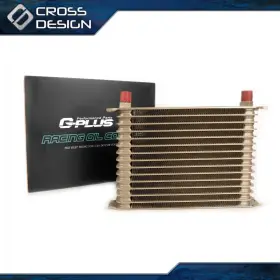Ht-02egk0003agd Crossdesign 10an 15 Row Aluminum Engine Transmission Oil Cooler Gold Universal Part Usa