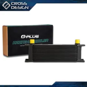Ht-02egk0008abk Crossdesign All Aluminum Engine Oil Cooler Black Universal 13 Row 10an Transmission