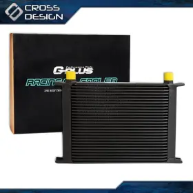 Ht-02egk0011abk Crossdesign Engine Oil Cooler Black Fit For 28 Row An-10 Universal Transmission Aluminum