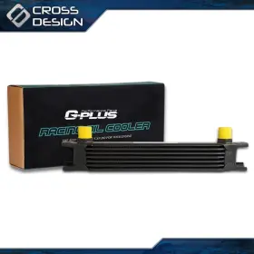 Ht-02egk0012abk Crossdesign 7 Row An10 Universal Aluminum Engine Transmission Oil Cooler Black H/p Parts