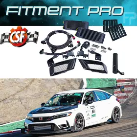 Csf8343 Csf 710353083437 8343 High-performance Dual Engine Oil Cooler For 23 Honda Civic Type R Fl5