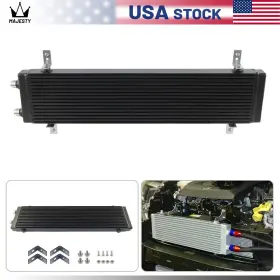 01egb092abk Csks An10 Universal Dual Pass Bar &plate Large Core Oil Cooler 23 Inch X5.5 X1.58 Black