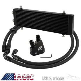 01egf022gbk Csks Dual Pass Bar And Plate Oil Cooler Kit For Cadillac Cts-v Ls1 Camaro Firebird