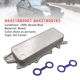 A6421880001 Darupsun 02.18.101 Oil Cooler For Mercedes E Class W211 E280 E320 Cdi 2005-2008
