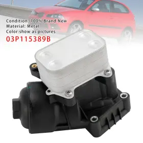 03p115389b Darupsun 03p115389a Oil Filter Housing Cooler For Skoda Roomster Seat Ibiza Vw Polo 1.2 Tdi