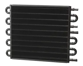13302 Derale 4 And 6 Pass Dual Circuit Tube&fin Cooler 11/32 Inch 1/2 Barb