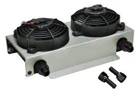 15845 Derale 19 Row Hyper-cool Dual Cool Remote Fluid Cooler -10an