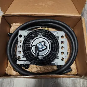 15950 Derale Atomic Cool Plate And Fin Remote Transmission Cooler Kit -8an Inlet