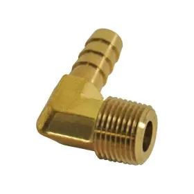 98233 Derale Performance 3/8 Inch Npt Male To Barb 90 Degree Fitting