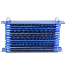 Dpt-oc13rbl Dpt Motorsports 13 Row Engine/transmission Racing 10-an Blue Aluminum Powder Coated Oil Cooler