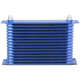 Dpt-oc15rbl Dpt Motorsports 15 Row Engine/transmission Racing 10-an Blue Aluminum Powder Coated Oil Cooler