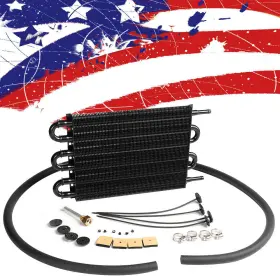 Dsa916110 Ds-auto-parts 6 Row Fit For Universal Remote Transmission Oil Cooler Radiator Converter Set Us