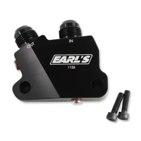 1126erl Earls Lt Side Mount Oil Cooler Adapter