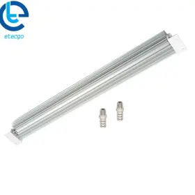 715783 Etecgo Universal Aluminum 24inch Dual Pass Finned Transmission Oil Cooler Sliver