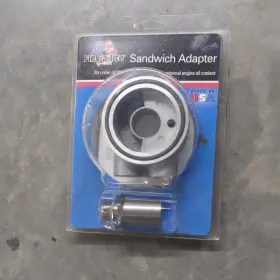 3961 Flex-a-lite Sandwich Adapter 3/4 Inch -16 Thread For Filter
