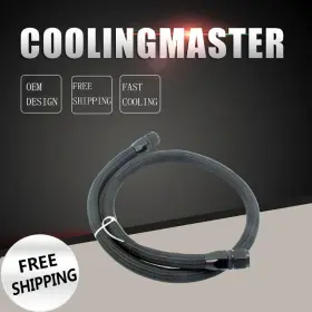 10an Ford 752876642616 1.2m Nylon Braided Oil/fuel Hose Line Fitting End Adapter Kits Black