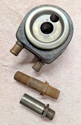 E5re-6881-aa Ford 83-88 Mustang Svo Turbo Coupe Merkur Xr4ti Engine Oil Cooler 2.3 Liter Oem