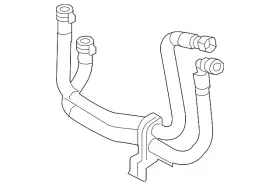 Eb5z-6a715-a Ford Genuine Engine Oil Cooler Hose Assembly
