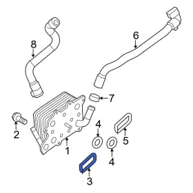Dc3z6l621a Ford Oe For F-250 Super Duty 2011-2019 Engine Oil Cooler Gasket
