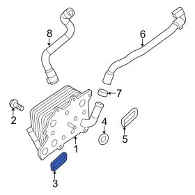 Lc3z6l621a Ford Oe For F-350 Super Duty 2020-2024 Engine Oil Cooler Gasket