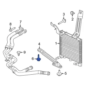 W709390s439 Ford Oe For F-150 2017-2020 Inner Engine Oil Cooler Bolt