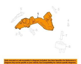 7c2z6881b Ford Oem 08-14 E-150 E-250 E-350 Super Duty Cooling Oil Cooler-adapter