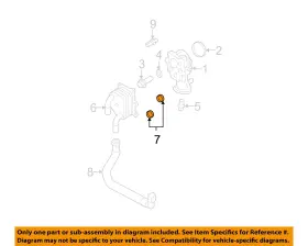 Ford Oem 7t4z6840bb 07-09 Edge Flex Mkx Cooling Oil Cooler-oil Cooler Gasket