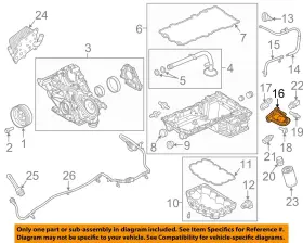 Bc3z6881b Ford Oem 14-16 F-450 Super Duty 6.7l-v8 Engine-adapter
