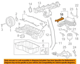 Bk3z6k649b Ford Oem 15-19 Transit-150 Engine Parts-oil Cooler Gasket