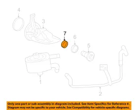 Ford Oem E9tz6749a 05-10 Explorer Sport Trac Cooling Oil Cooler-adapter Seal