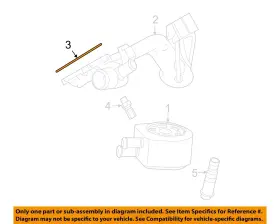 F65z6840b Ford Oem 85-19 Aviator Cooling Oil Cooler-adapter Gasket