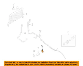 W708418s300 Ford Oem 08-19 E-150 Cooling Trans Oil Cooler-fitting Seal