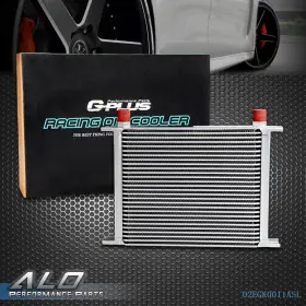 Alo12093 G-plus Universal 28 Row An10 Aluminum Transmission Engine Oil Cooler Silver