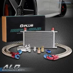 Alo1502113 G-plus New Universal 19 Row 10an Aluminum Engine Oil Cooler Filter Sandwich Adapter