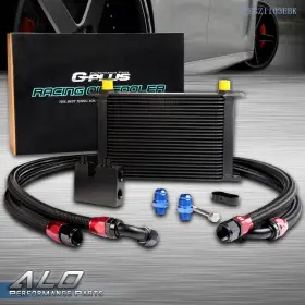 G-plus Alo154787 Fit For 2006-2011 Bmw 3 Series 135 335 335i E90 E92 N54 25 Row 10an Oil Cooler