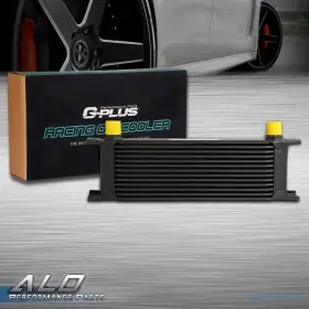 Alo487640 G-plus New Fit For Universal 13 Row An-10 Aluminum Engine Transmission Oil Cooler Black