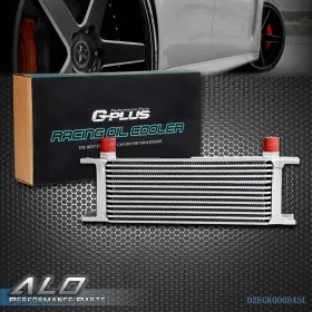 G-plus Alo595726 13 Row 10an Universal Engine Aluminum Racing Silver Oil Cooler New