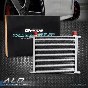 Alo595838 G-plus 30 Row An-10an Universal Aluminum Transmission Engine Racing Oil Cooler Silver