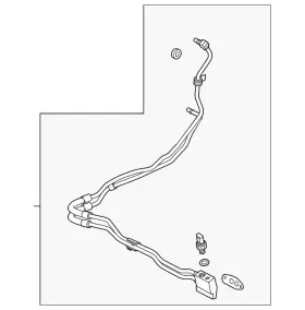 85136335 Gm Genuine Parts Engine Oil Cooler Hose