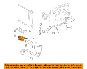 10236272 Gm Oem 94-05 Blazer Bravada Jimmy S10 Sonoma Cooling Oil Cooler-adapter 10236272 Gm Oem 94-05 Blazer Bravada Jimmy S10 Sonoma Cooling Oil Cooler-adapter