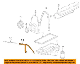 12563918 Gm Oem 99-08 Avalanche 1500 Engine Parts-oil Tube
