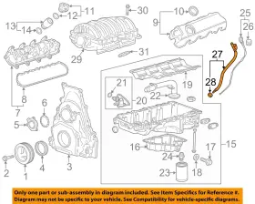 12652951 Gm Oem 14-20 Escalade Esv Engine Parts-oil Tube