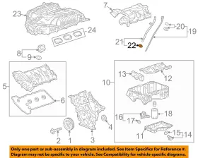 12672636 Gm Oem 03-24 Ats Camaro Cts Ion Engine Parts-oil Tube