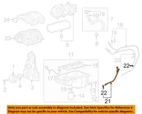 12678814 Gm Oem 18-24 Express 2500 Engine Parts-oil Tube