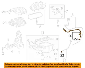 12684848 Gm Oem 18-25 Express 2500 Engine Parts-oil Tube