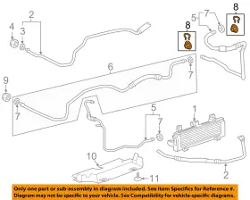 15797464 Gm Oem 15-19 Sierra 2500 Hd Trans Oil Cooler-inlet Pipe Connector