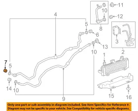 88996645 Gm Oem 15-19 Sierra 2500 Hd Trans Oil Cooler-outlet Pipe Connector