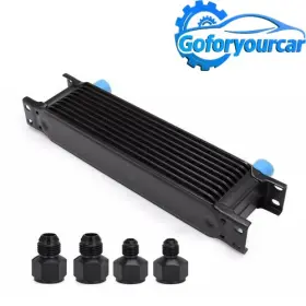 Xuz1489 Gof 10 Row Oil Cooler 10an Stacked Plate Transmission Engine Universal Alumin